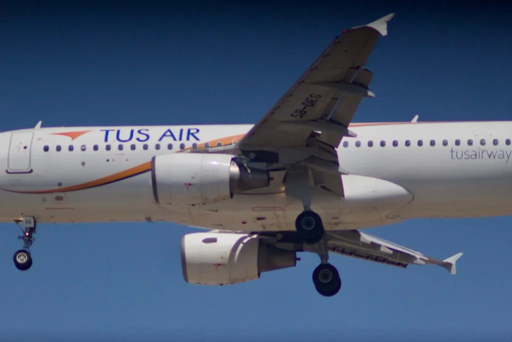 5B-DEG · Airbus A320 at Ben Gurion International Airport