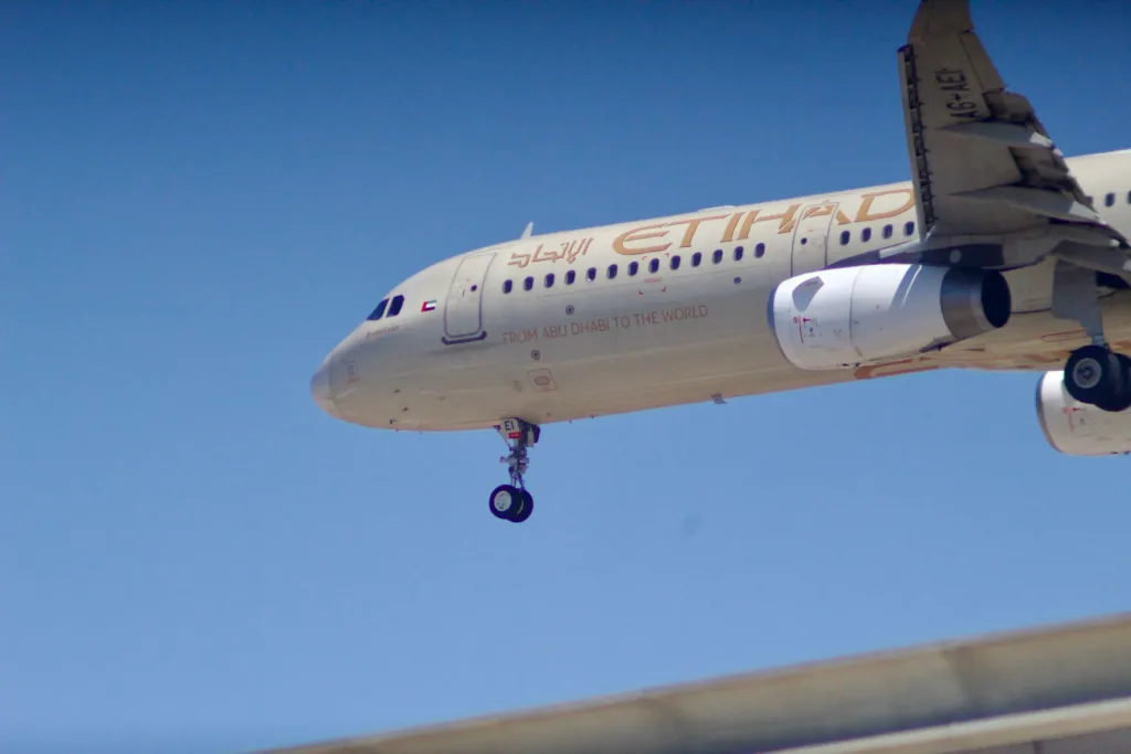 A6-AEI · Airbus A320 at Ben Gurion International Airport