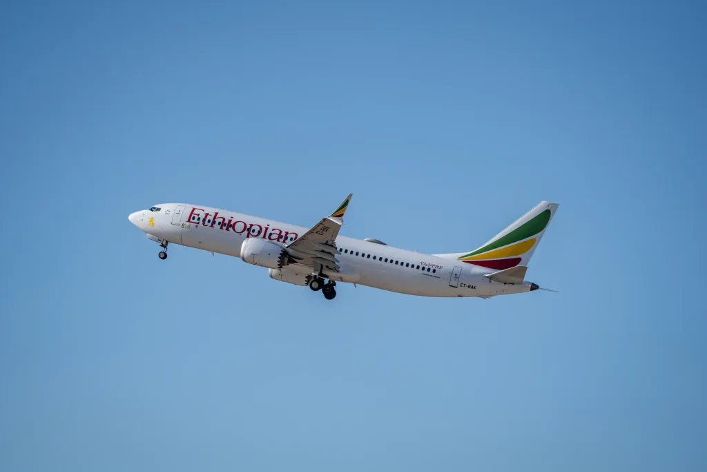 ET-BAK · Boeing 737 MAX 8 at Ben Gurion International Airport