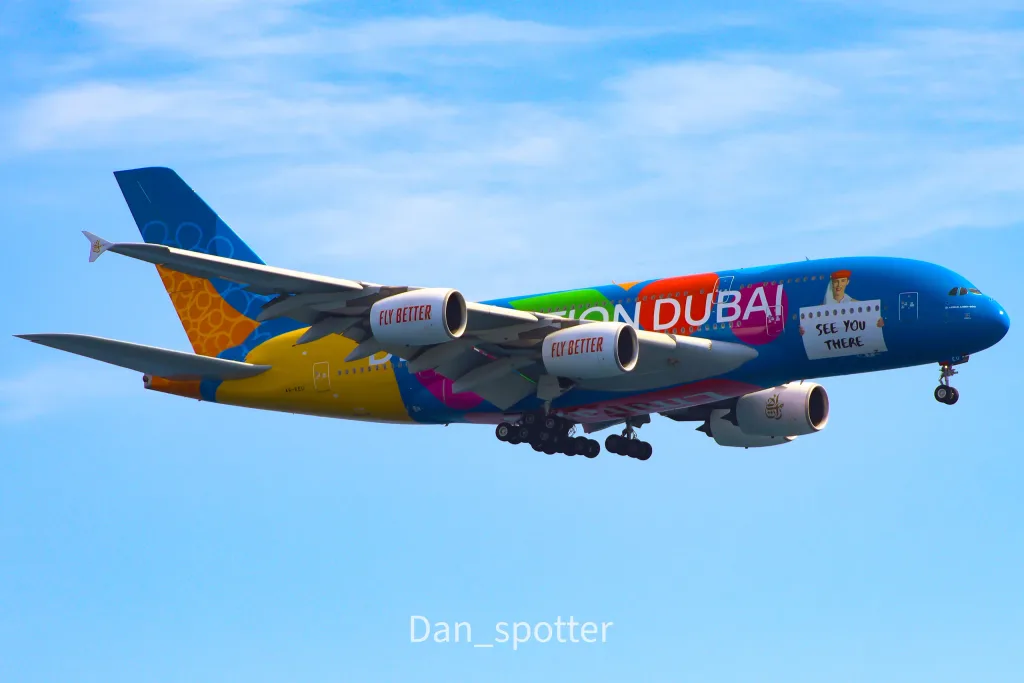 A6-EEU · Airbus A380-800 at Nice-Côte d'Azur Airport