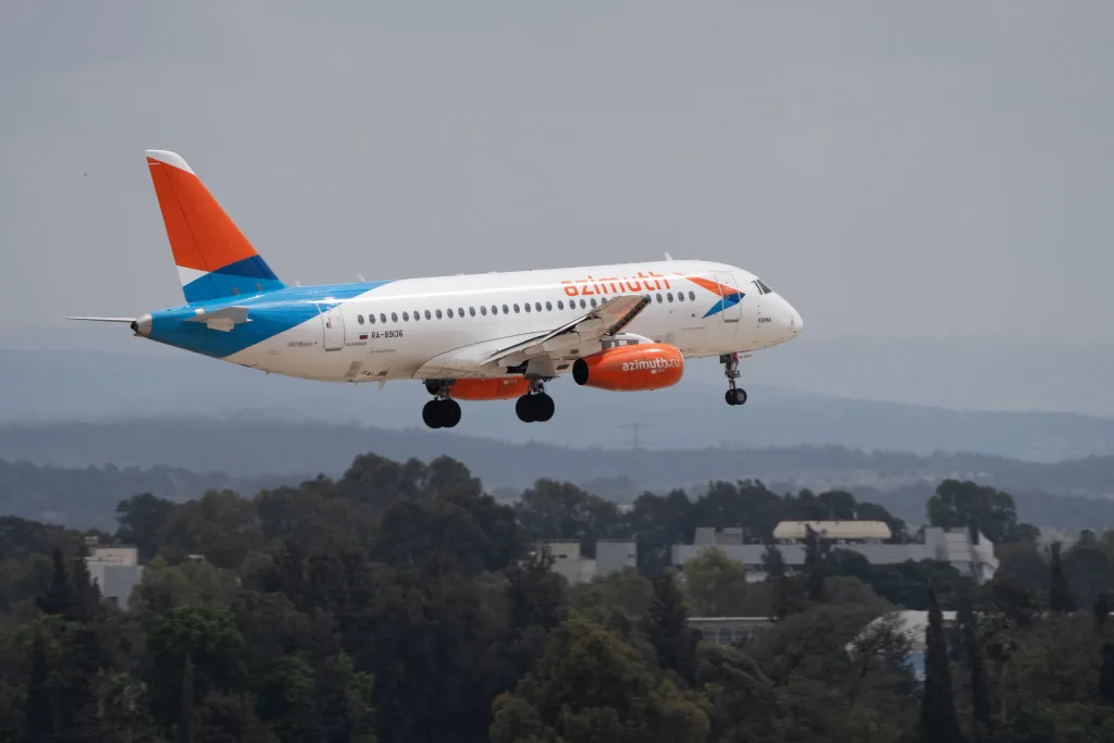 RA-89136 · Sukhoi Superjet 100 at Ben Gurion International Airport