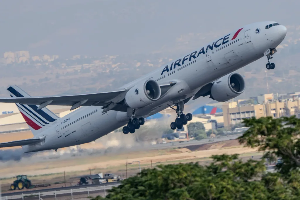 F-GZNJ · Boeing 777-300ER at Ben Gurion International Airport