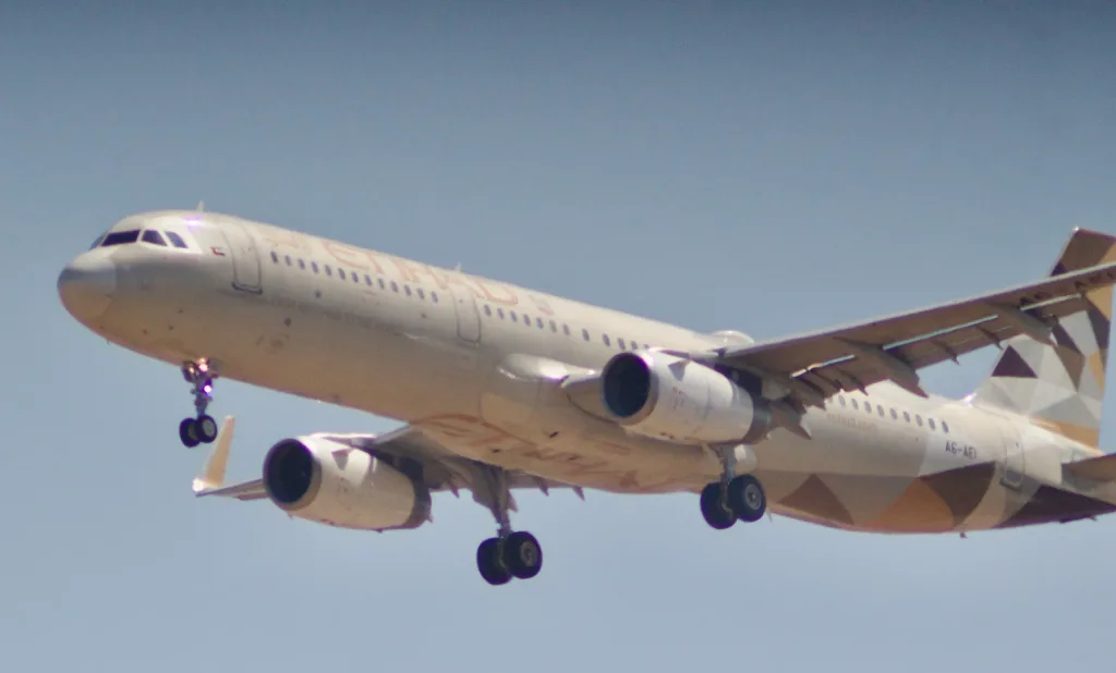 A6-AEI · Airbus A320 at Ben Gurion International Airport