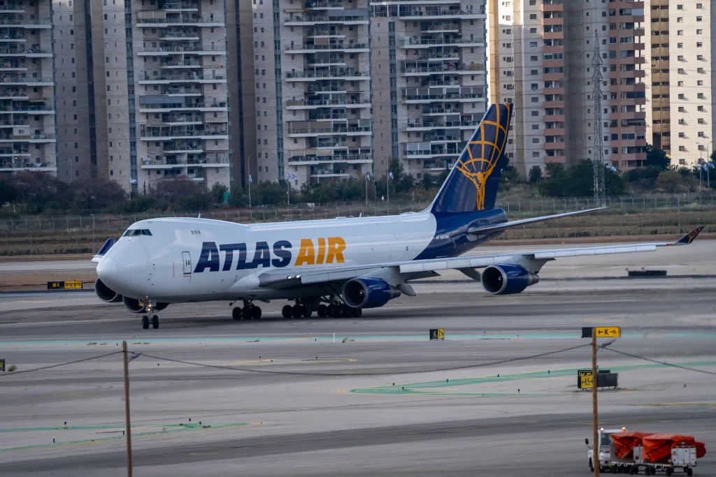 N487MC · Boeing 747-400 at Ben Gurion International Airport
