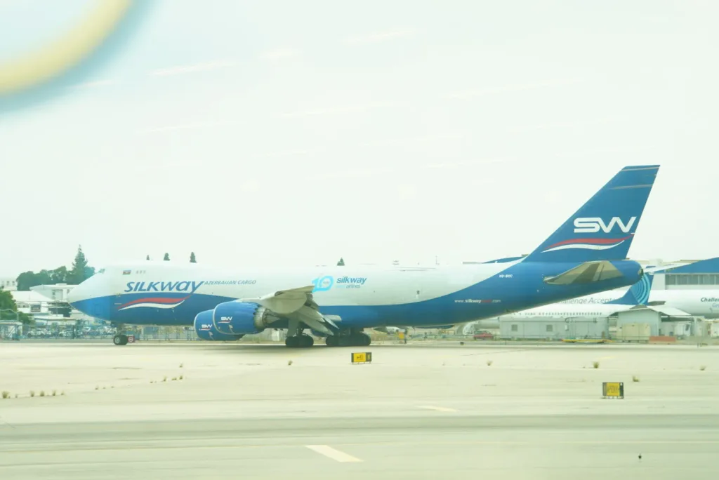 VQ-BVC · Boeing 747-8 at Ben Gurion International Airport