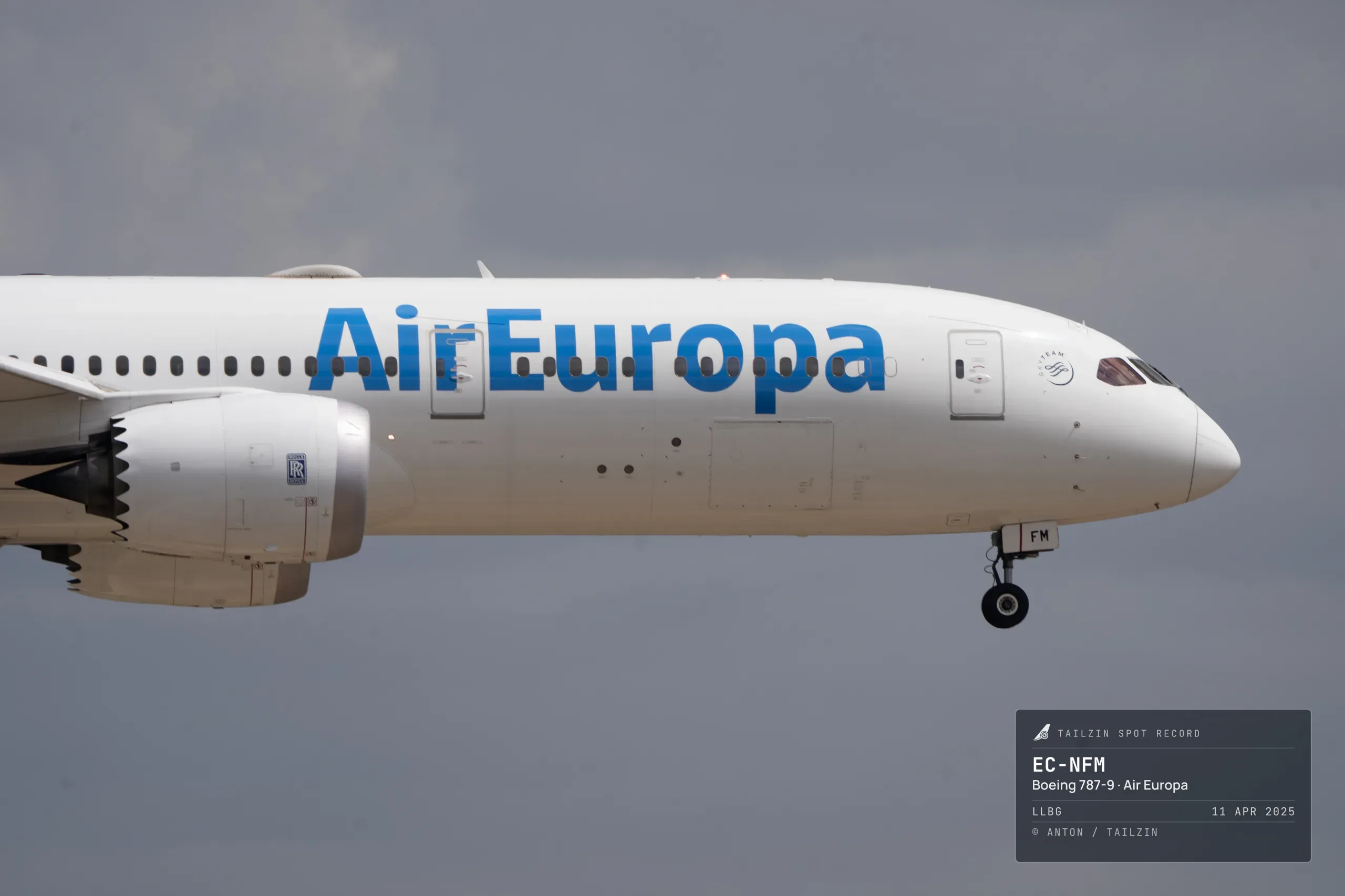 EC-NFM · Boeing 787-9 at Ben Gurion International Airport (photo 3 of 3)