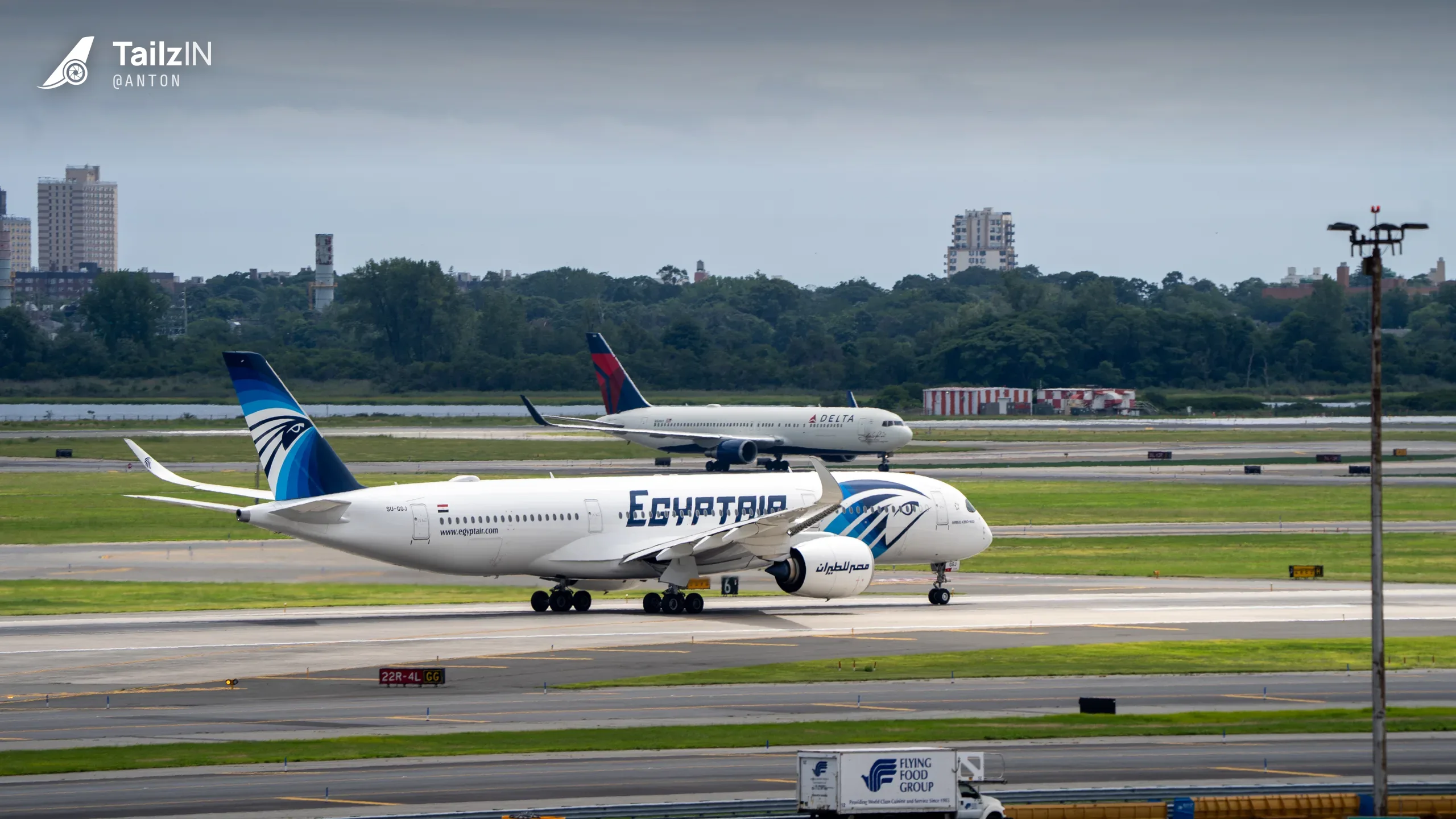 SU-GGJ · Airbus A350-900 at John F. Kennedy International Airport (photo 2 of 3)