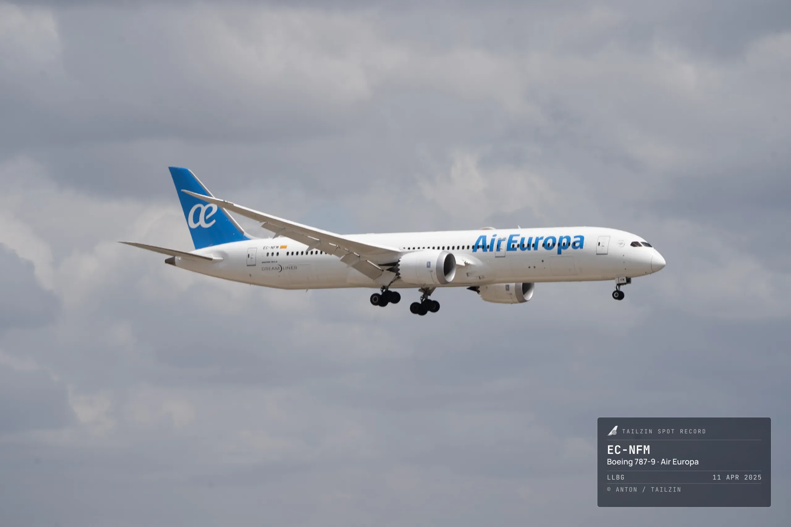 EC-NFM · Boeing 787-9 at Ben Gurion International Airport (photo 2 of 3)