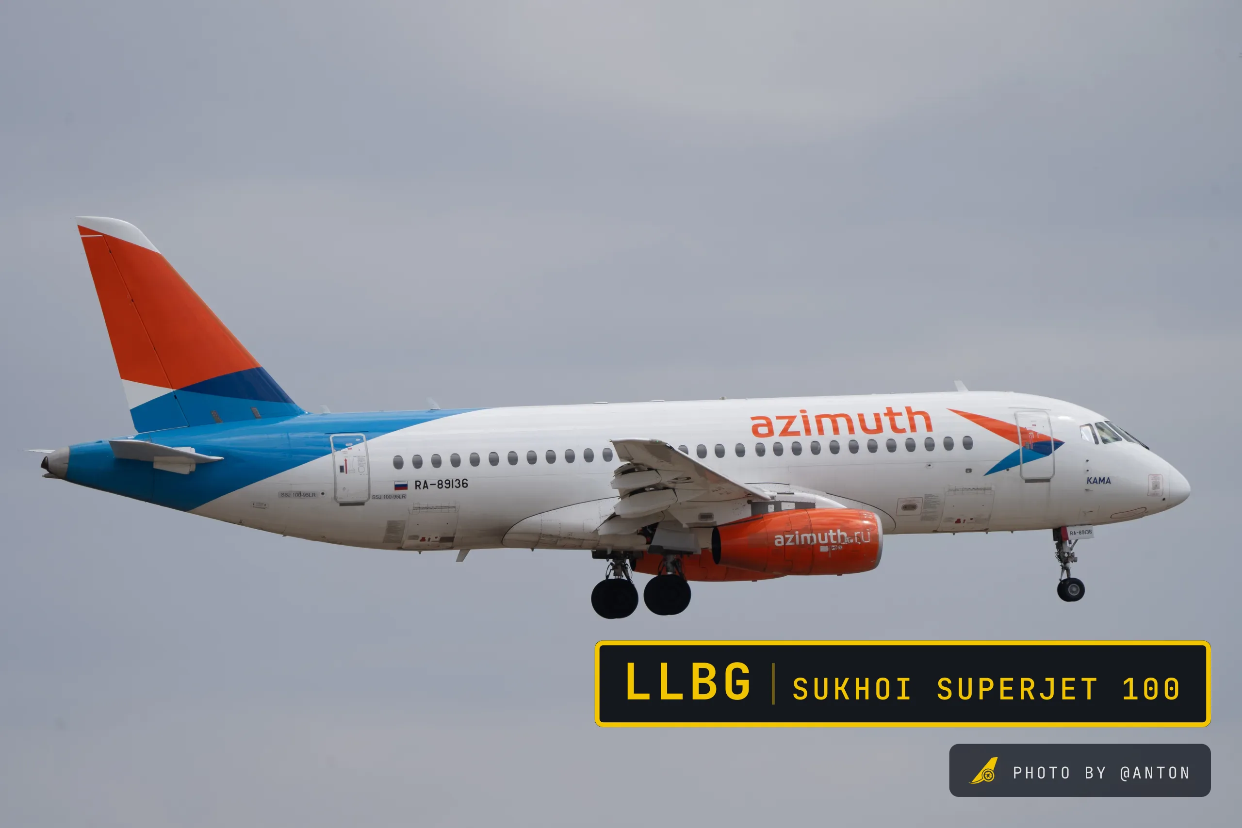 RA-89136 · Sukhoi Superjet 100 at Ben Gurion International Airport (photo 3 of 3)